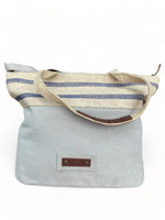 TERRA ORGANICA - Sac de plage - fait de jute bio, coton et cuir recyclé