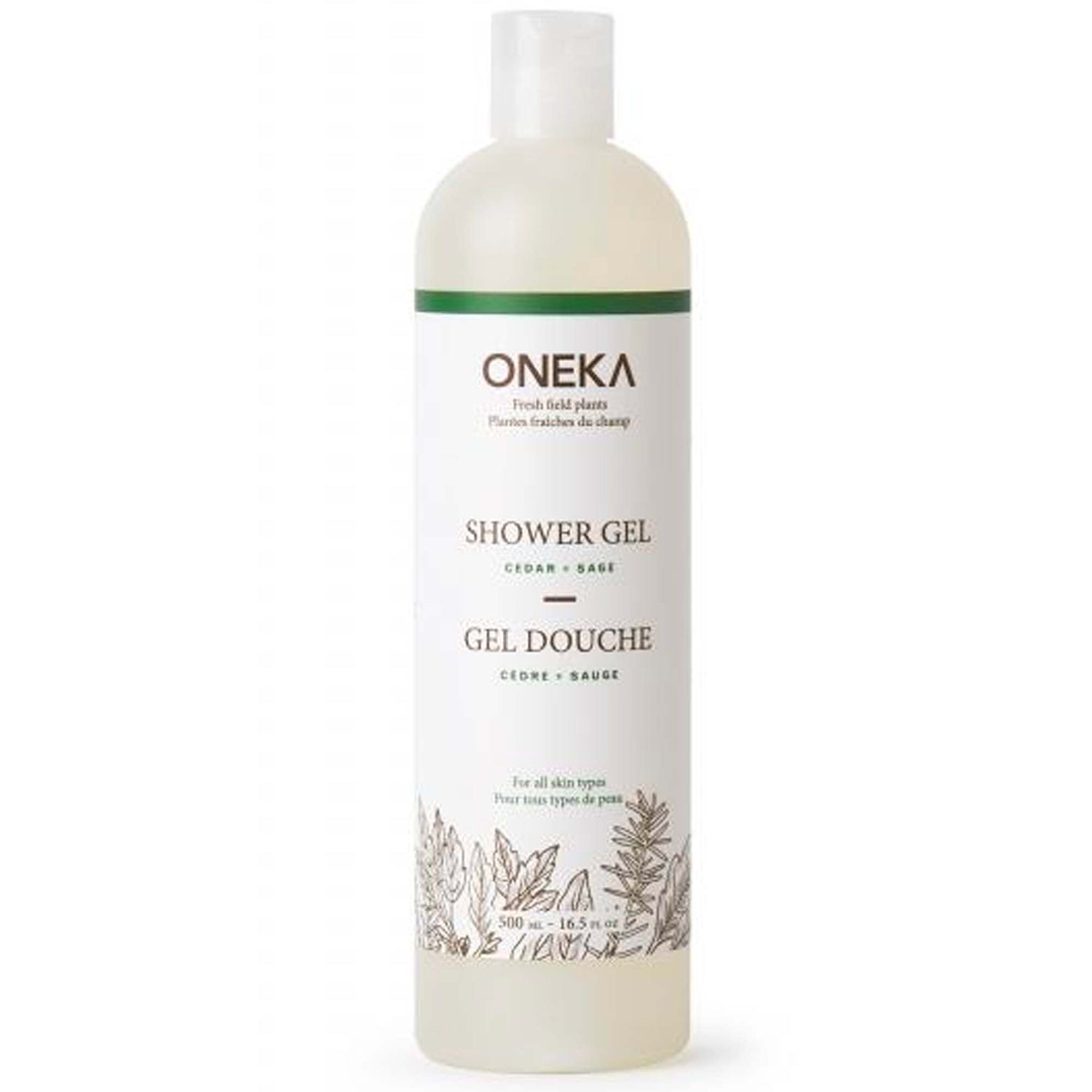 ONEKA - Gel douche Cèdre & Sauge