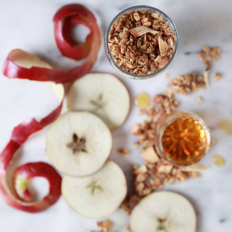 LA FABRIQUE GOURMANDE - Granola aux pommes et à l'érable - Fabrication artisanale