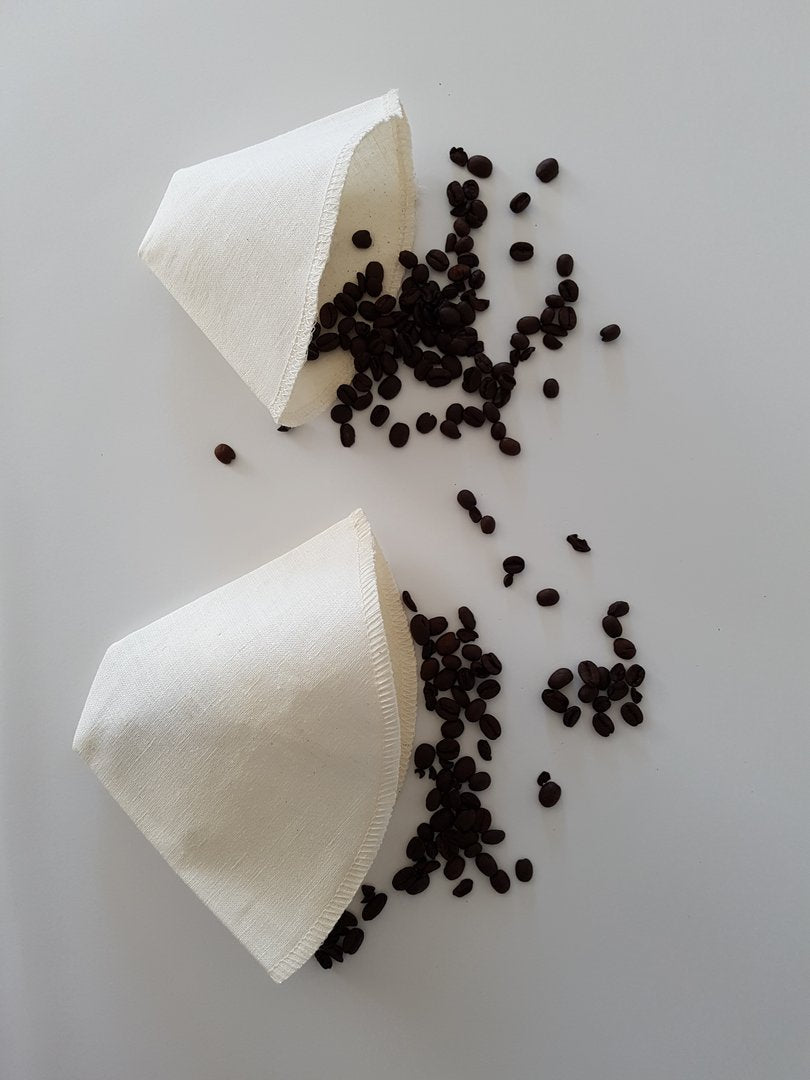 PINYON PRODUCTS - Filtre à café réutilisable en tissu - Mélange de chanvre et de coton bio • Cornet - Filtre à café | Samara & Co
