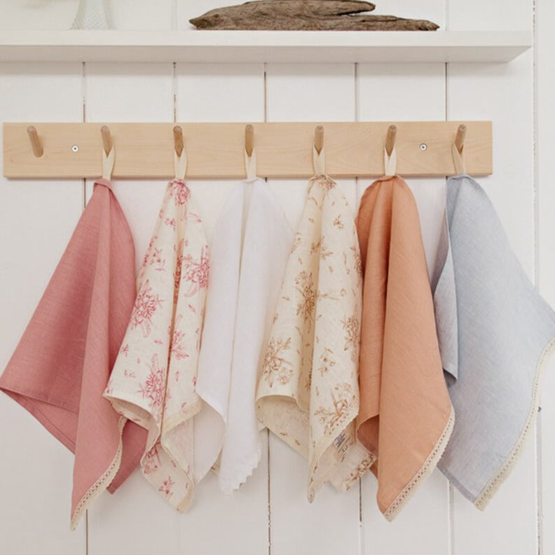 CASANNITA - Essuie-mains écologique - Linge à main lin avec garniture - Accessoire maison | Samara & Co