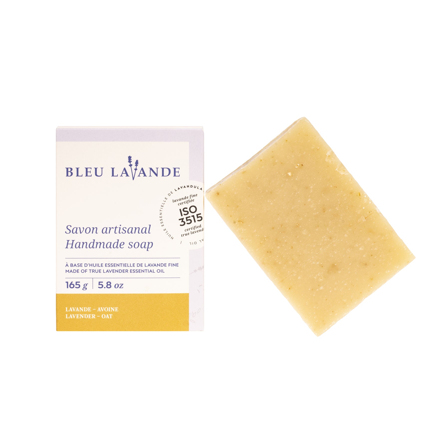 BLEU LAVANDE - Savon artisanal naturel Lavande-Avoine - Soins corps | Samara & Co
