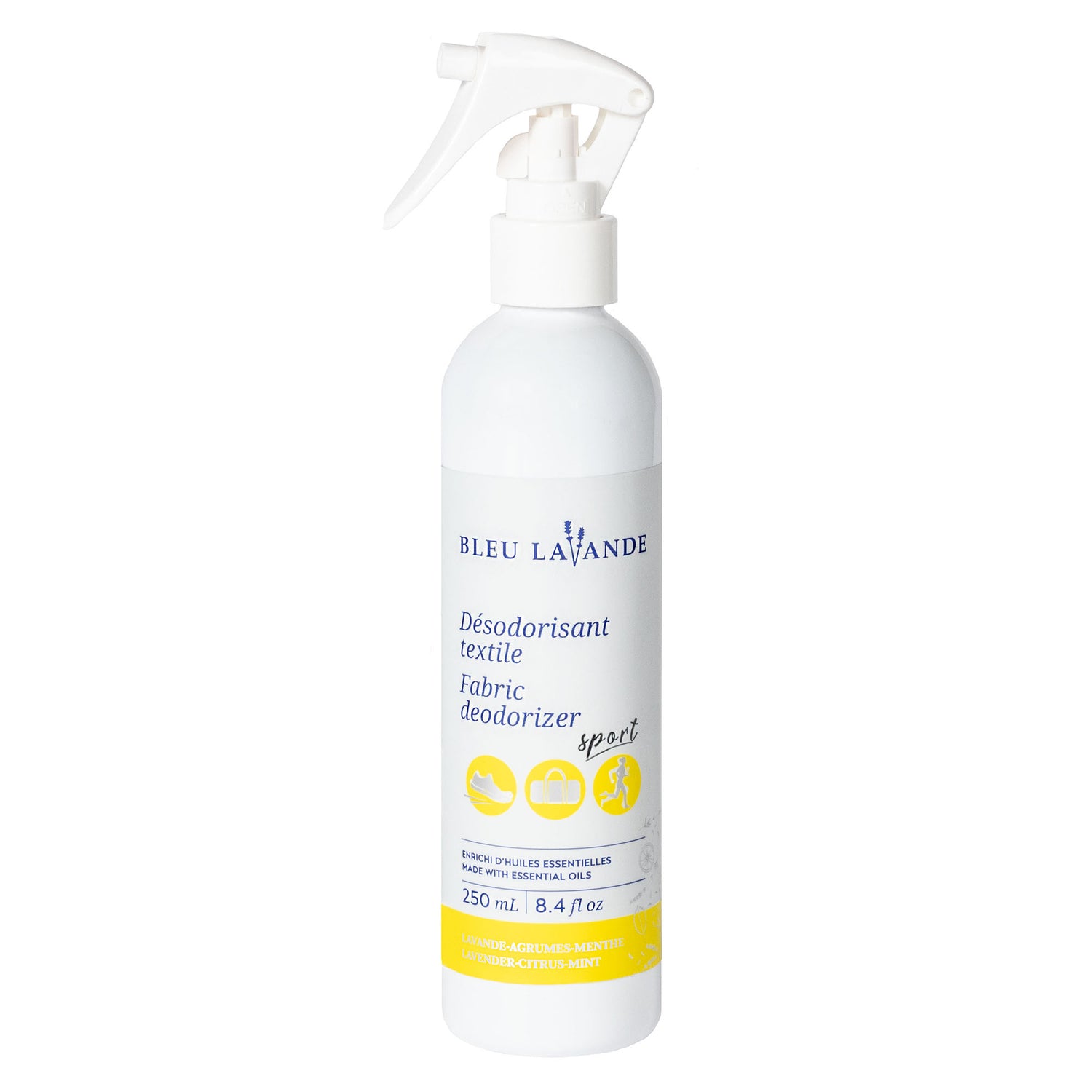 BLEU LAVANDE - Désodorisant textile sport à la lavande - Produits nettoyants | Samara & Co
