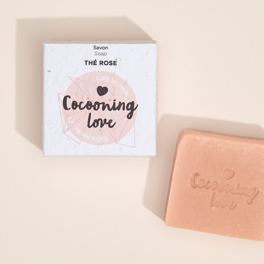 COCOONING LOVE - Savon à Mains & Corps Thé Rose - Emballage à planter & biodégradable - Savon | Samara & Co