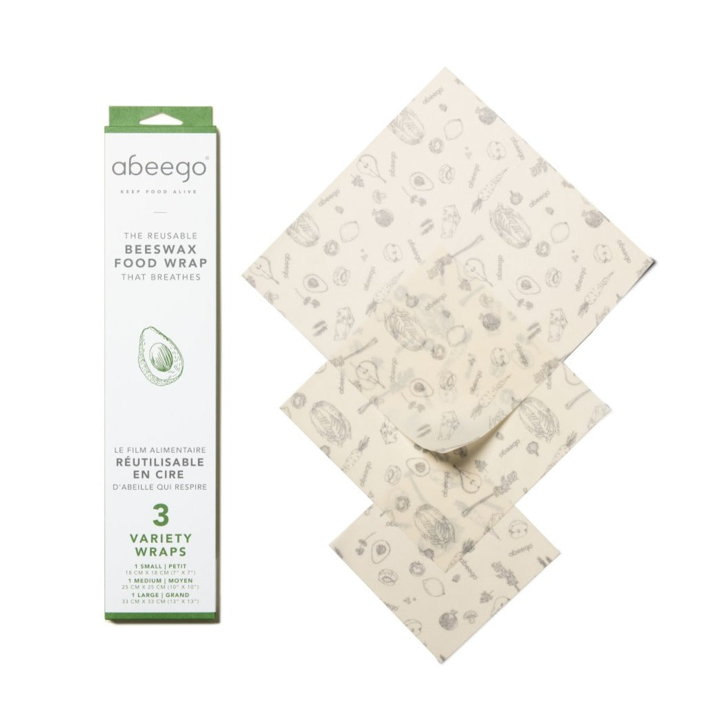 ABEEGO - Emballage alimentaire biodégradable - 3 Formats - Accessoires Maison | Samara & Co