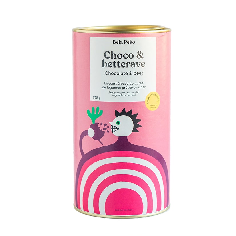 BELA PEKO - Choco & Betterave - Préparation de brownie au chocolat à base de purée de betteraves