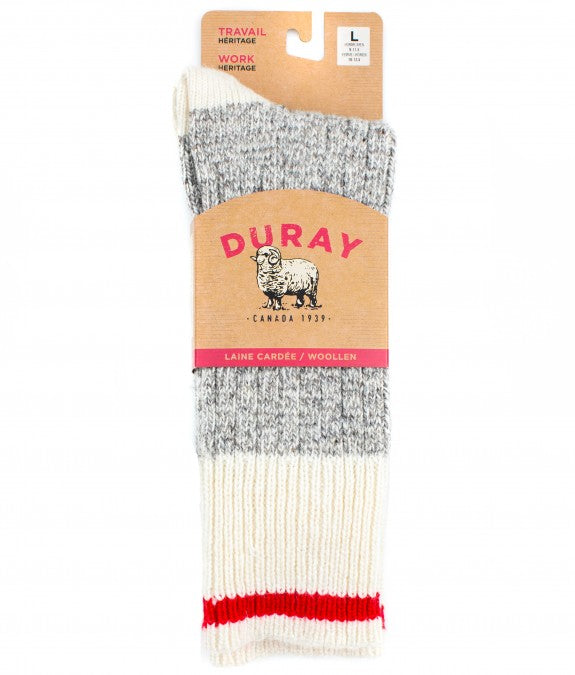 DURAY - Bas de laine classique - Fabriqué entièrement au Québec