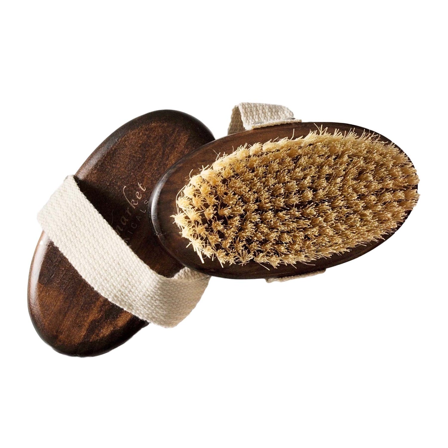 HERB MARKET BOTANICALS - Brosse à sec pour le corps - Bois de hêtre durable