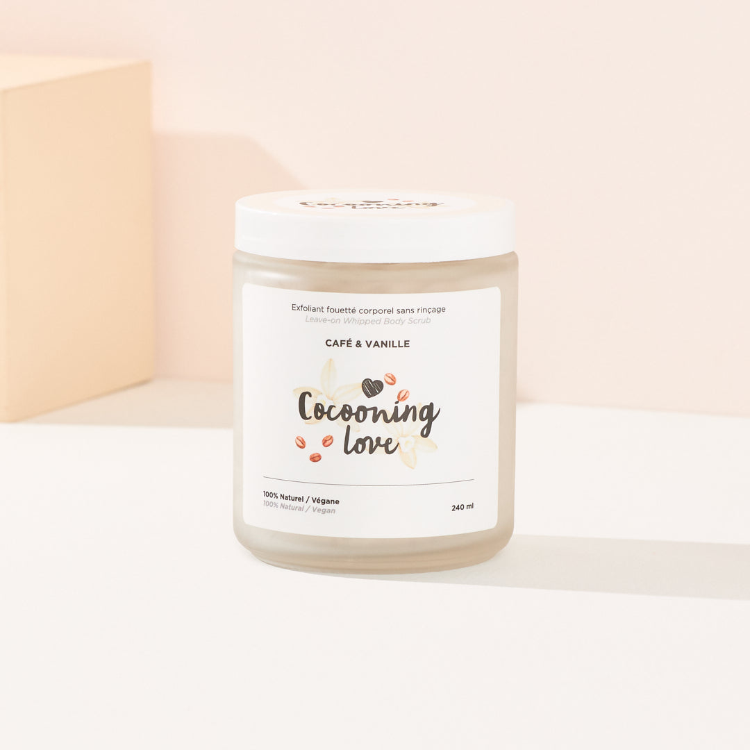 COCOONING LOVE - Whipped Body Butter • Coffee & Vanilla - Glass Container & Vegan