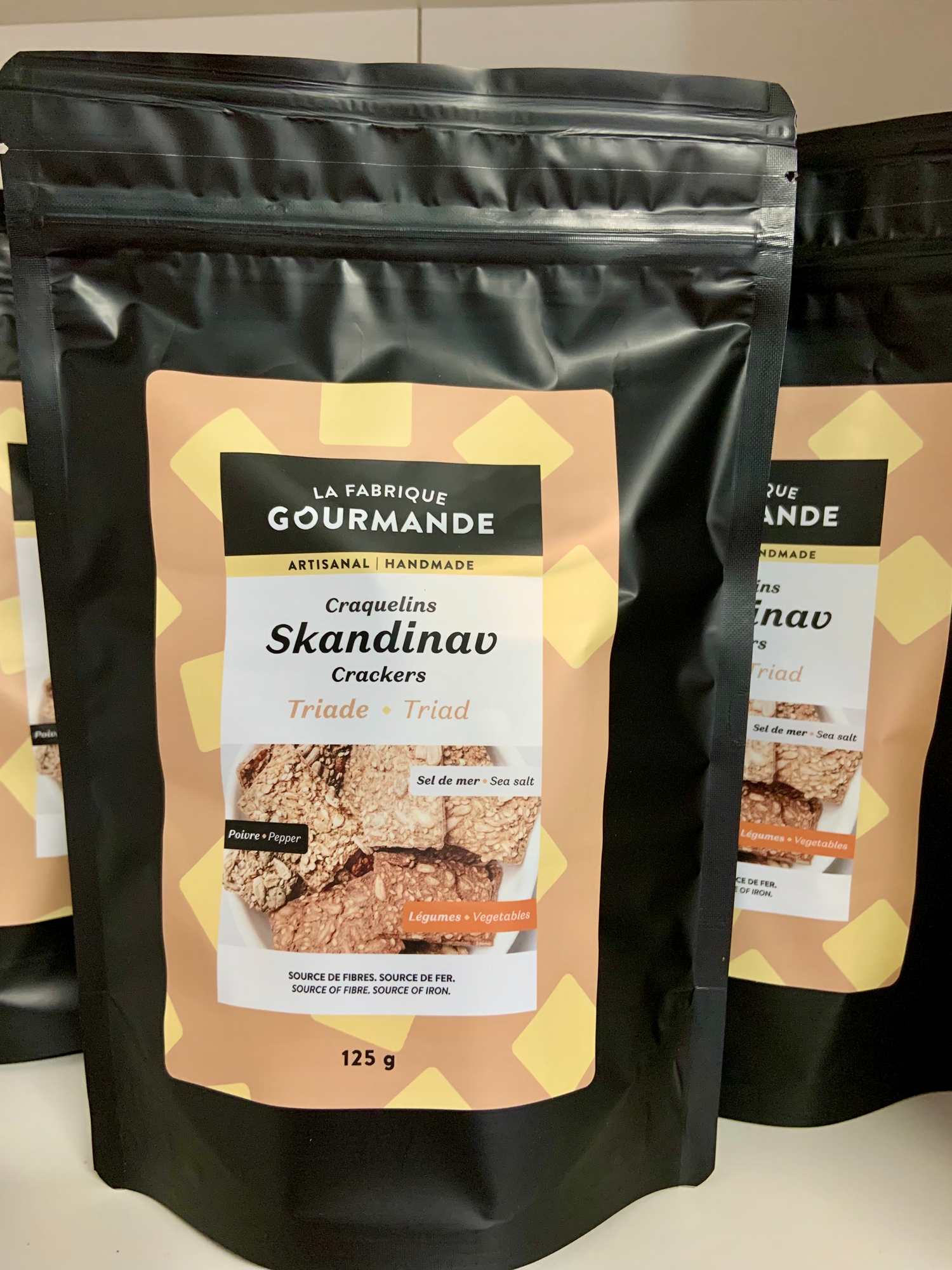 LA FABRIQUE GOURMANDE - Triade trois saveurs de craquelins - Fabrication artisanale