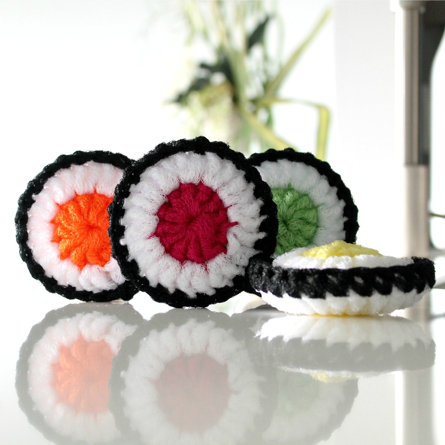 LA CAPITAINE CROCHÈTE - Tampon à récurer réutilisable - faits à la main • Sushi - Accessoires Maison | Samara & Co