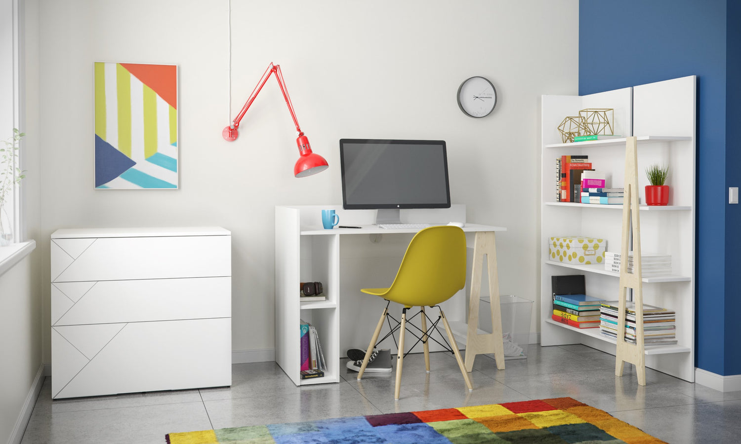 NEXERA - Bureau avec rangement - collection Atypik - fait au Québec - Maison | Samara & Co