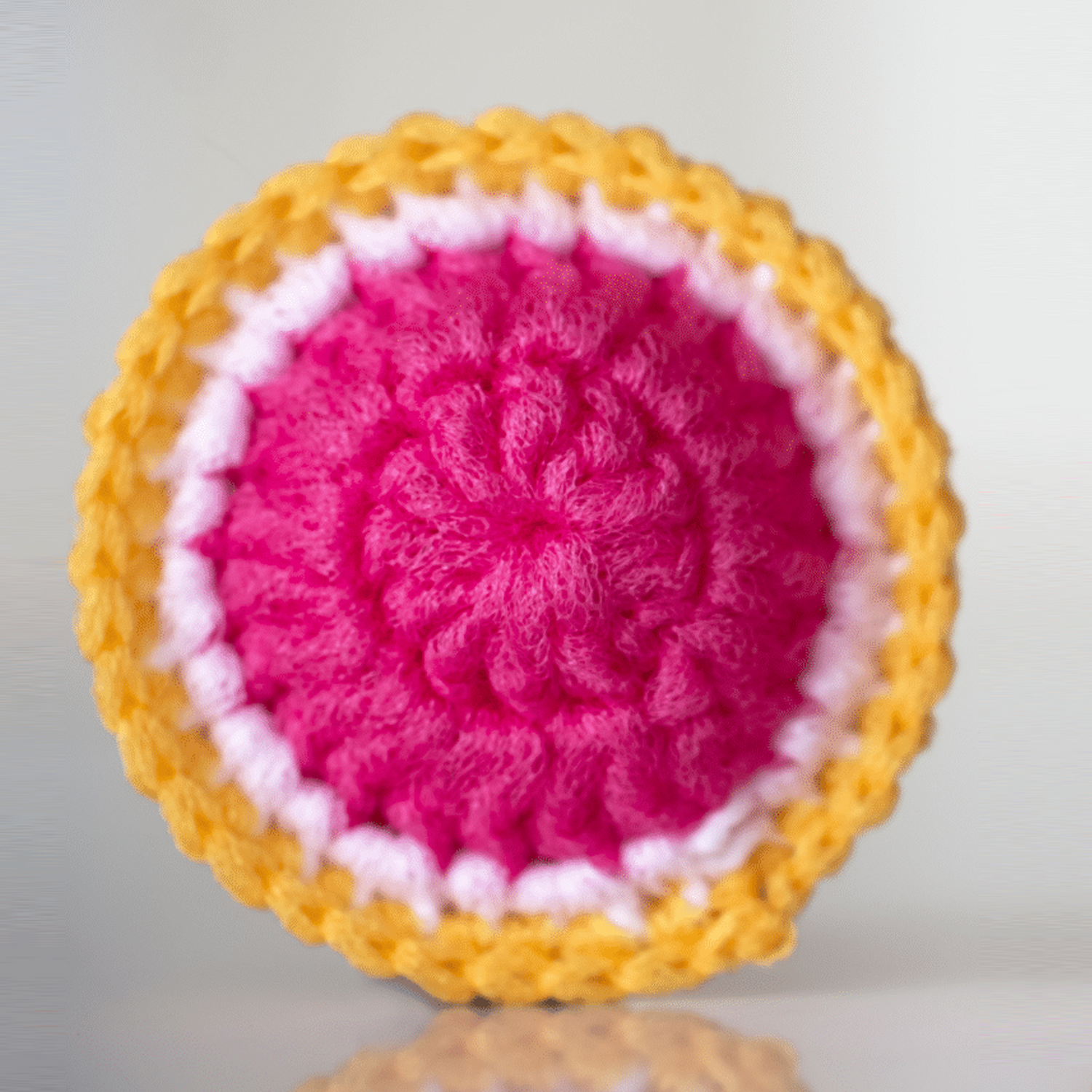 LA CAPITAINE CROCHÈTE - Tampon à récurer réutilisable - faits à la main • Pamplemousse - Accessoires Maison | Samara & Co