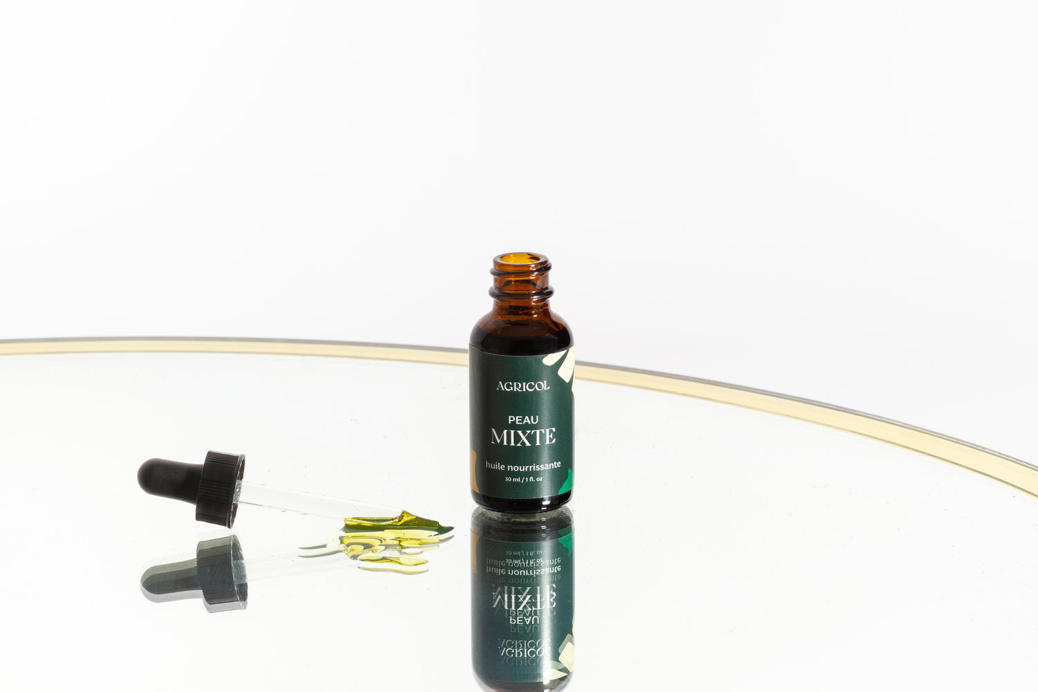 AGRICOL - Huile Nourrissante - Peau mixte - à base d'huiles végétales biologiques - Végane