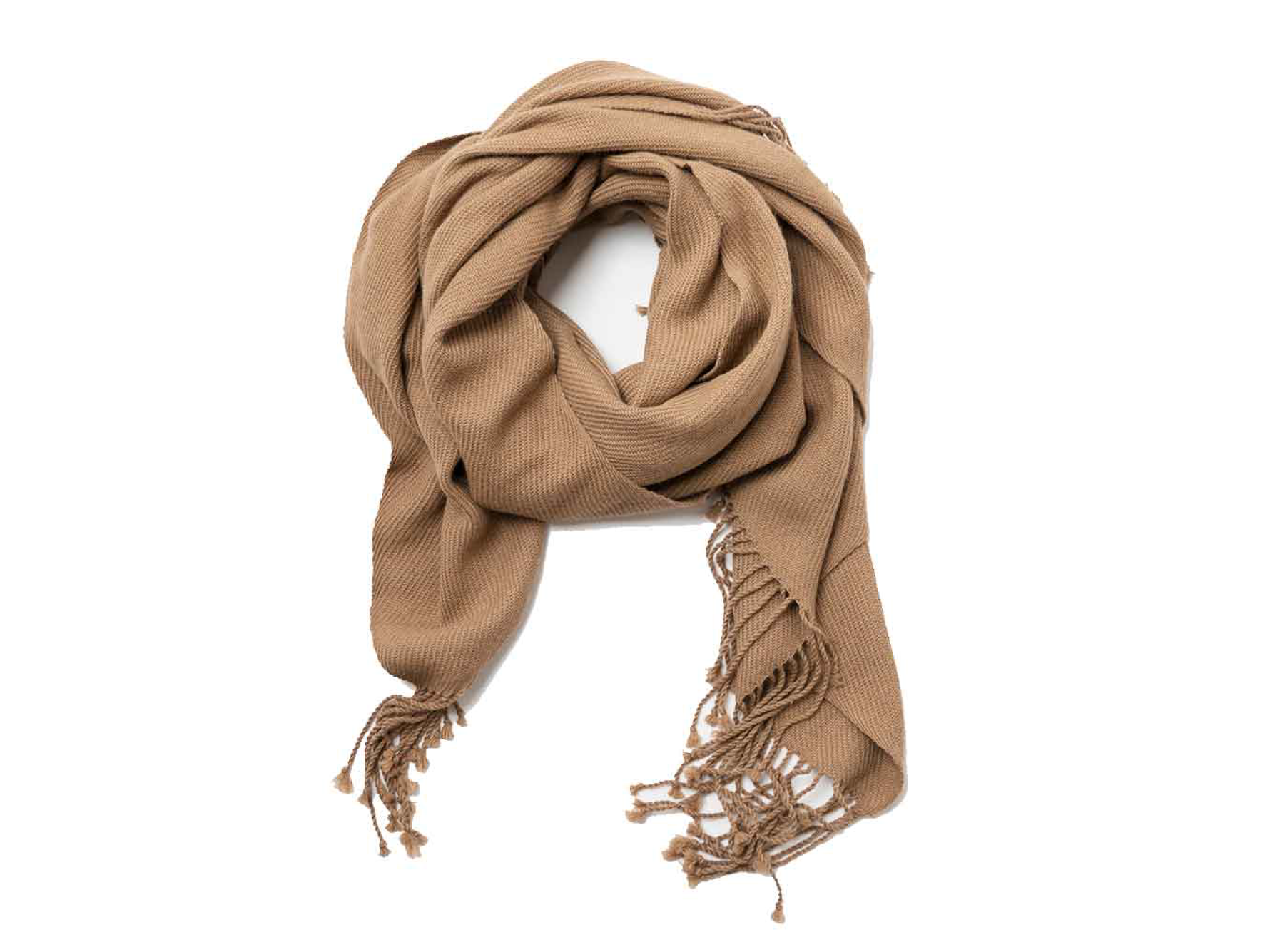 ABBOTT - Grande Écharpe en laine d'alpaga - Caramel - Accessoires | Samara & Co