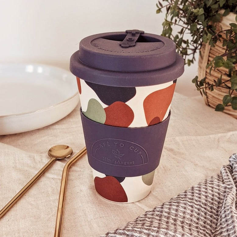 MIMI & AUGUST - Tasse réutilisable en bambou • Shapes Cafe Yo - Tasse | Samara & Co