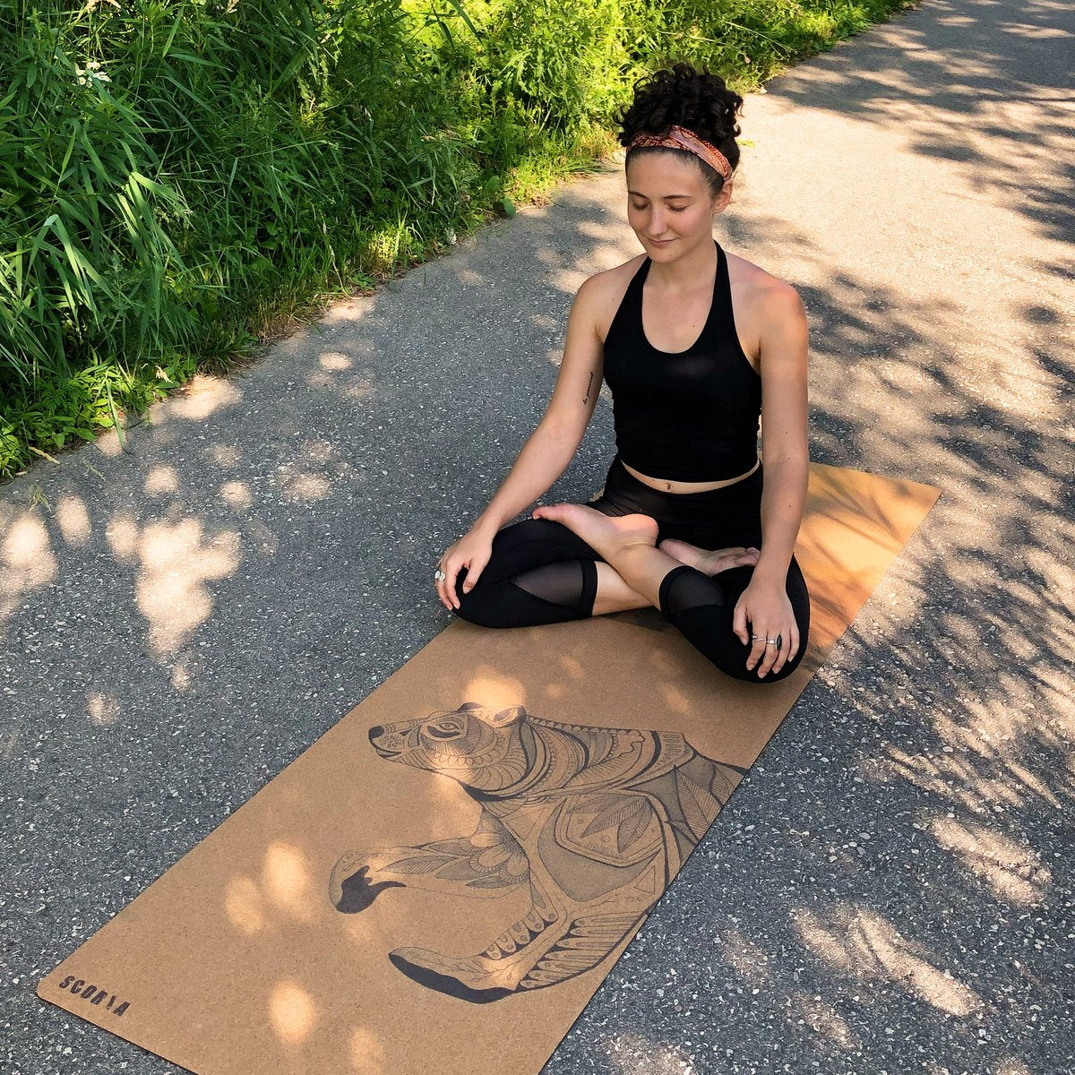 SCORIA WORLD - Tapis de yoga en liège - naturellement anti-microbien • Ours 3.5MM - Tapis de Yoga | Samara & Co