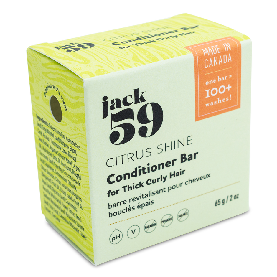 JACK59 - "Citrus Shine" Conditioner Bar- Eliminates up to 5 plastic bottles