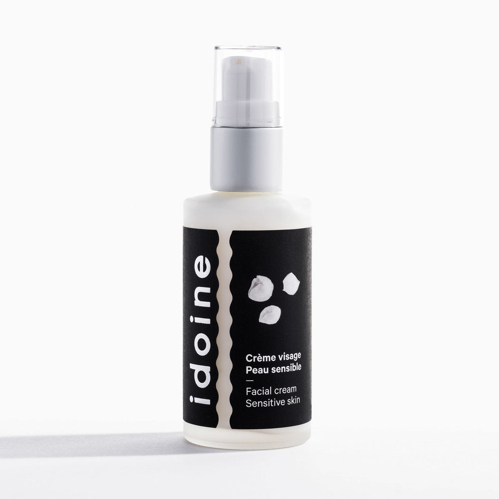 IDOINE - Crème visage fortifiante peau sensible - huile de moringa et aloes - Soins visage | Samara & Co