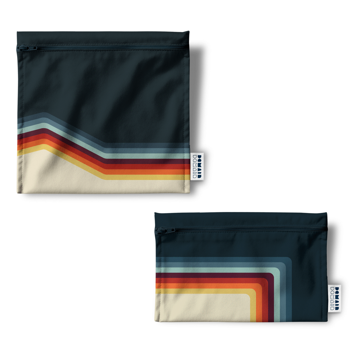 DEMAIN DEMAIN - Ensemble de 2 sacs réutilisables pour aliments - Fait de bouteilles de plastique recyclées •  Technicolor - Sacs réutilisables | Samara & Co