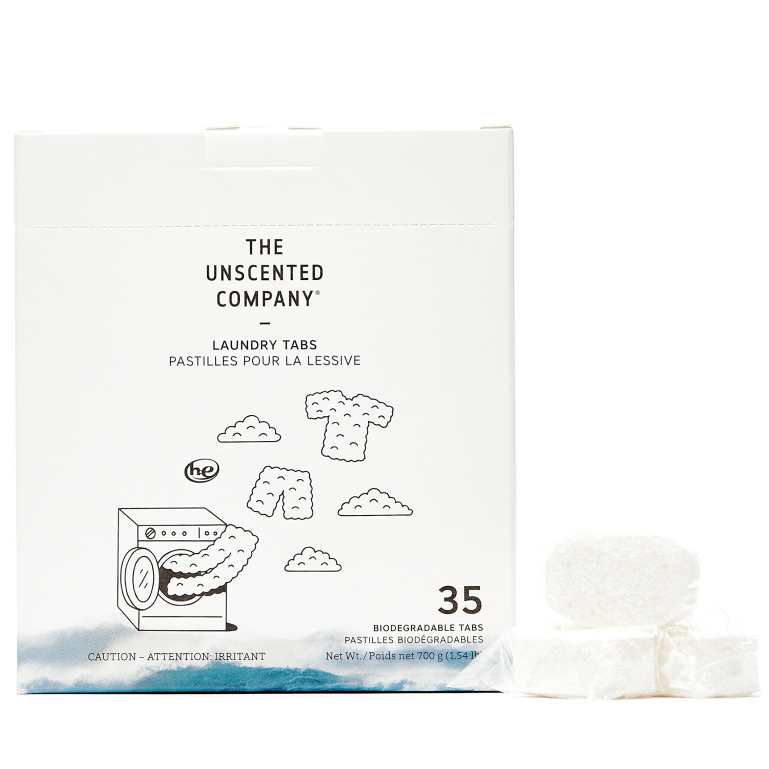 UNSCENTED CO - Pastilles pour la lessive écoresponsables