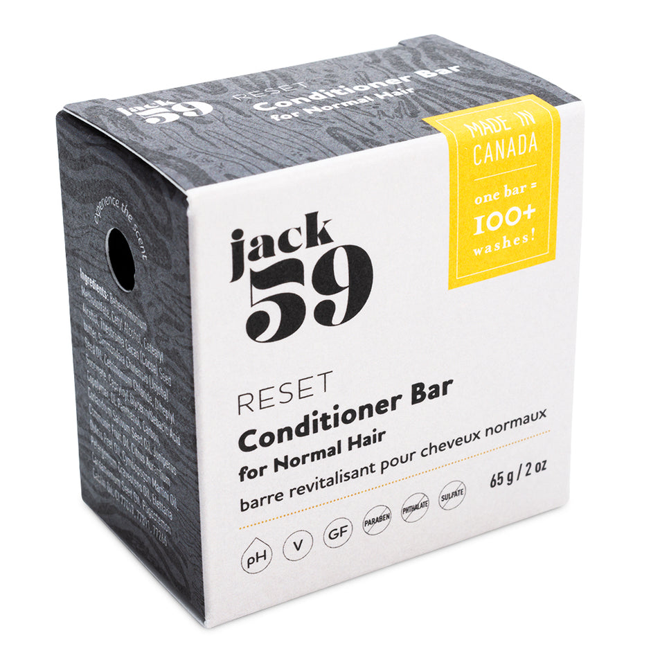 JACK59 - "Reset" Charcoal Conditioner Bar- Eliminates up to 5 plastic bottles