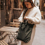 DANS LE SAC - Sac à double pochettes - Fait au Québec - 100% coton