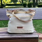 TERRA ORGANICA - Tote bag - made of Organic Jute and Recycled Leather