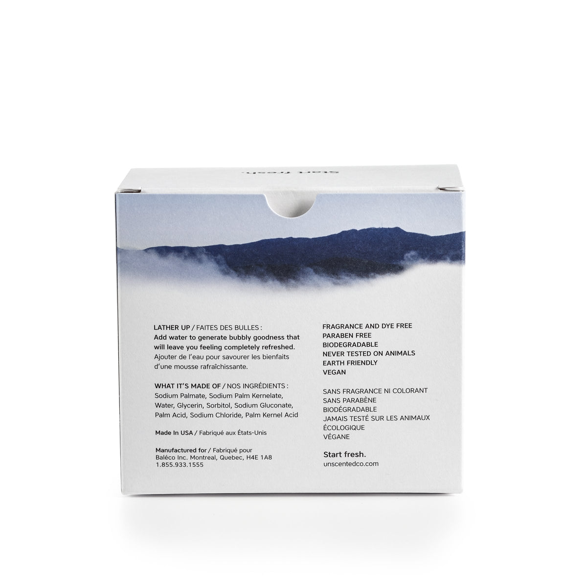 UNSCENTED CO - Savon en barre - Boîte de 5 - Soins mains | Samara & Co