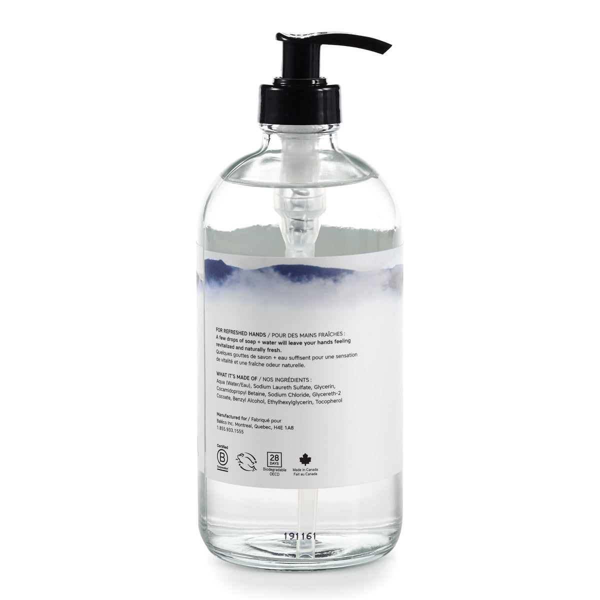 UNSCENTED CO - Savon à mains sans fragrance - Bouteille de verre - Soins mains | Samara & Co