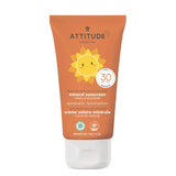ATTITUDE - Crème solaire minérale pour enfants FPS 30 - Enfants – Base d’oxyde de zinc non nano - Fleur de vanille - Soins corps | Samara & Co