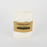 CHEEKS AHOY - Lingette de beauté réutilisable - Chanvre et Coton Bio • Blanc