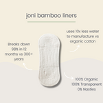 JONI - Serviette hygiénique - Bamboo organique  •  Protège-dessous - Produits menstruels | Samara & Co