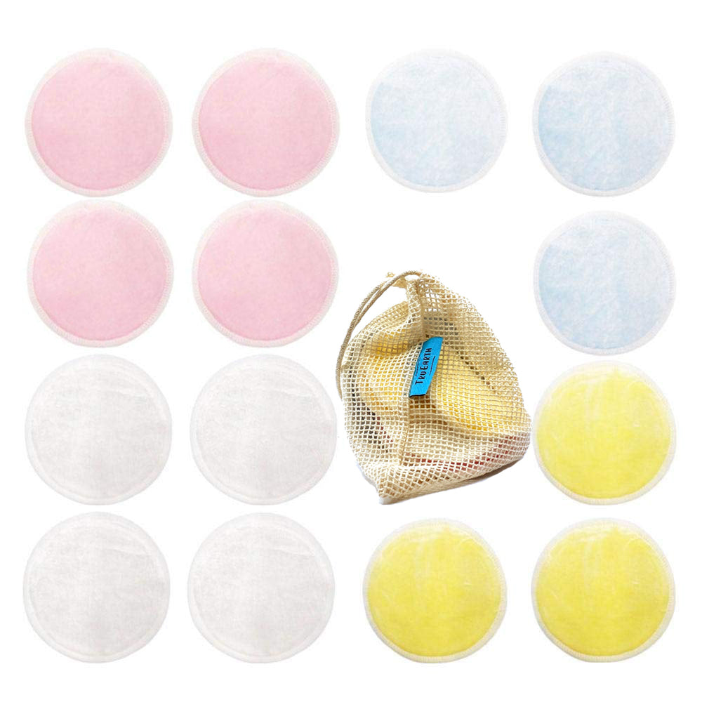 TRU EARTH - Tampons démaquillants en bambou réutilisables - Accessoires soins | Samara & Co