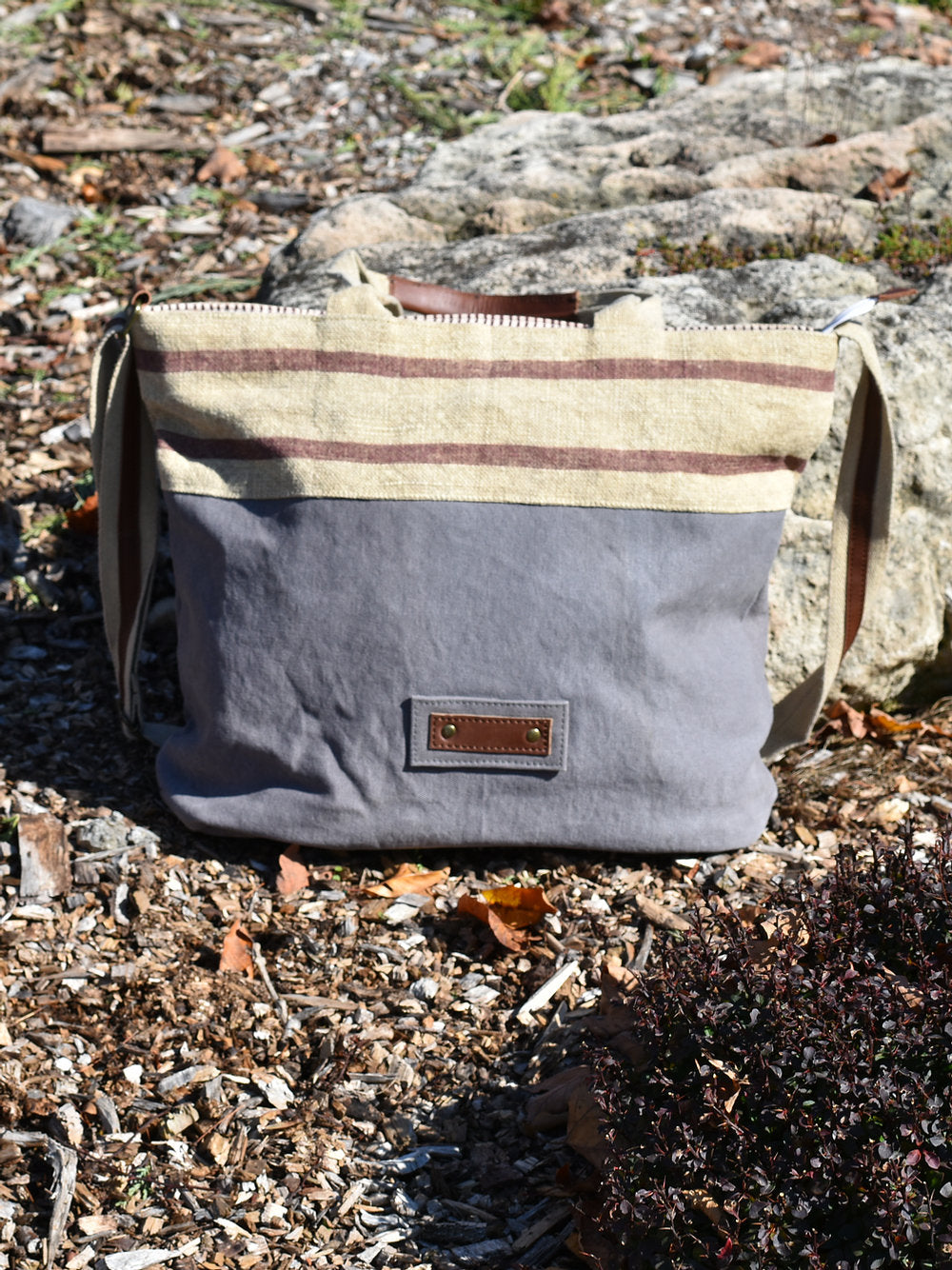 TERRA ORGANICA - Sac de plage - fait de jute bio, coton et cuir recyclé - Accessoires | Samara & Co