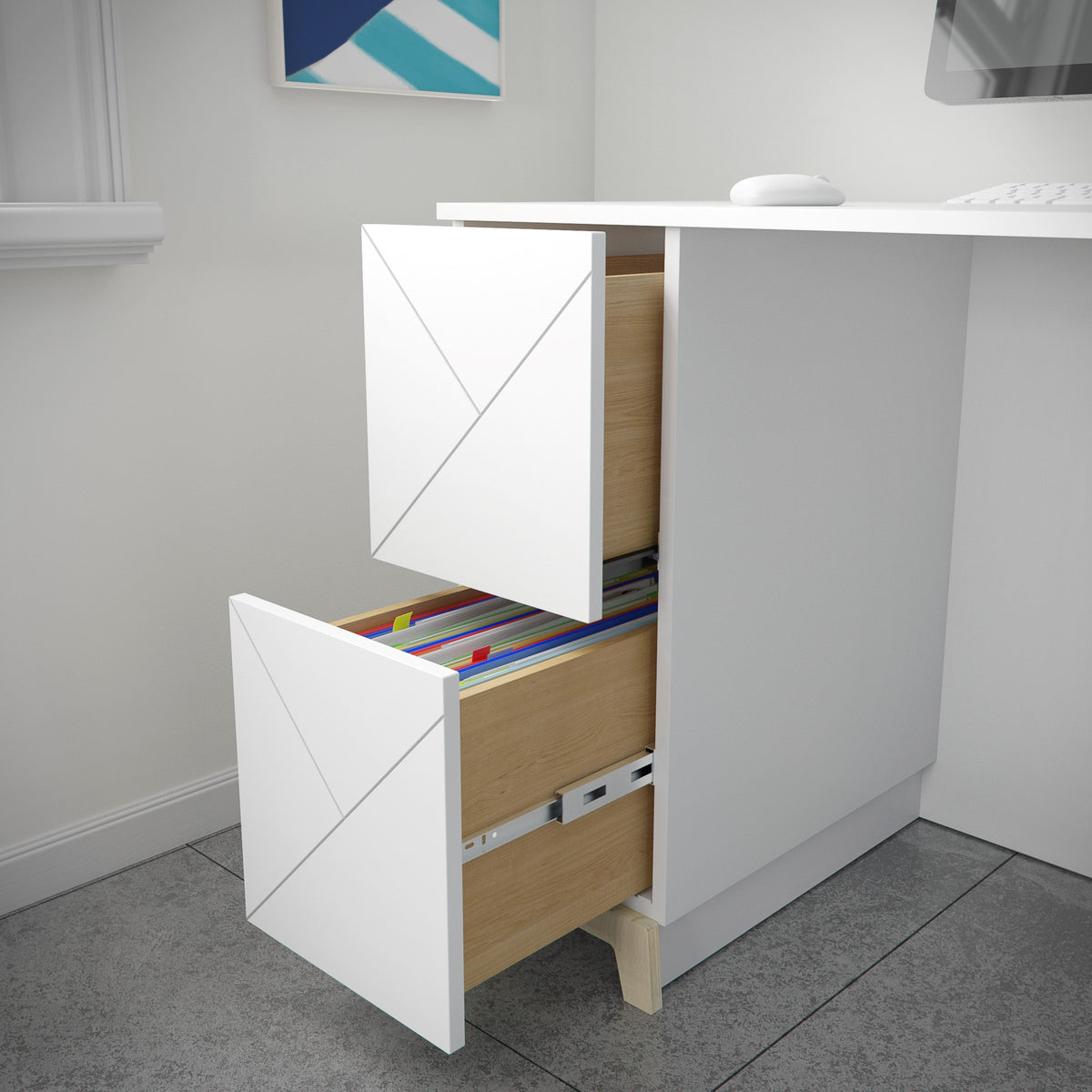 NEXERA - Bureau avec tiroirs - collection Atypik - fait au Québec - Maison | Samara & Co