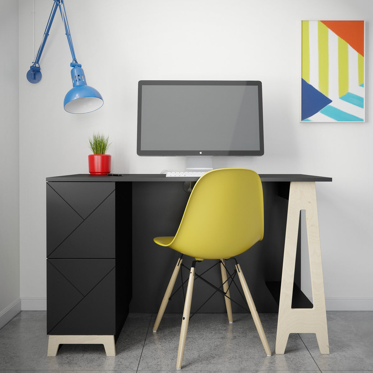 NEXERA - Bureau avec tiroirs - collection Atypik - fait au Québec - Maison | Samara & Co
