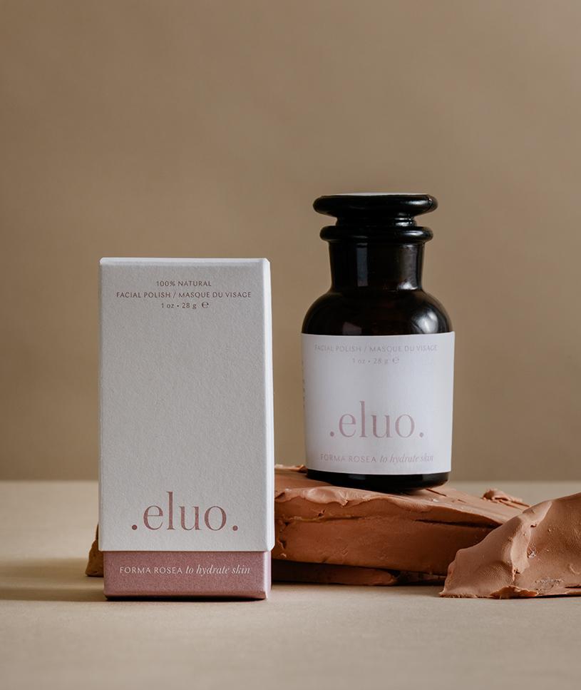 ELUO - Masque d'argile hydratant pour le visage - Forma Rosea - Soins visage | Samara & Co