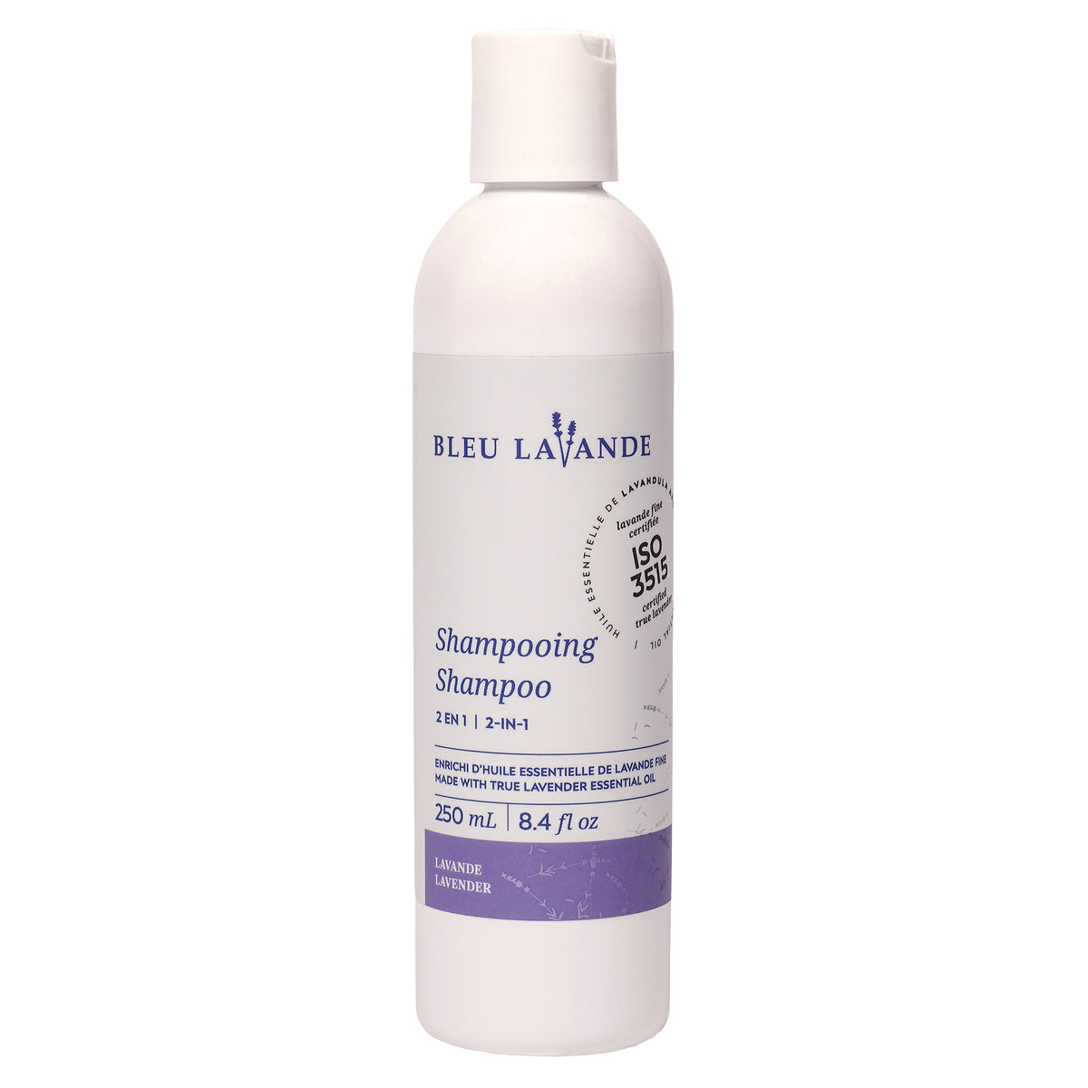 BLEU LAVANDE - Shampooing hydratant naturel 2 en 1 Lavande - Soins cheveux | Samara & Co