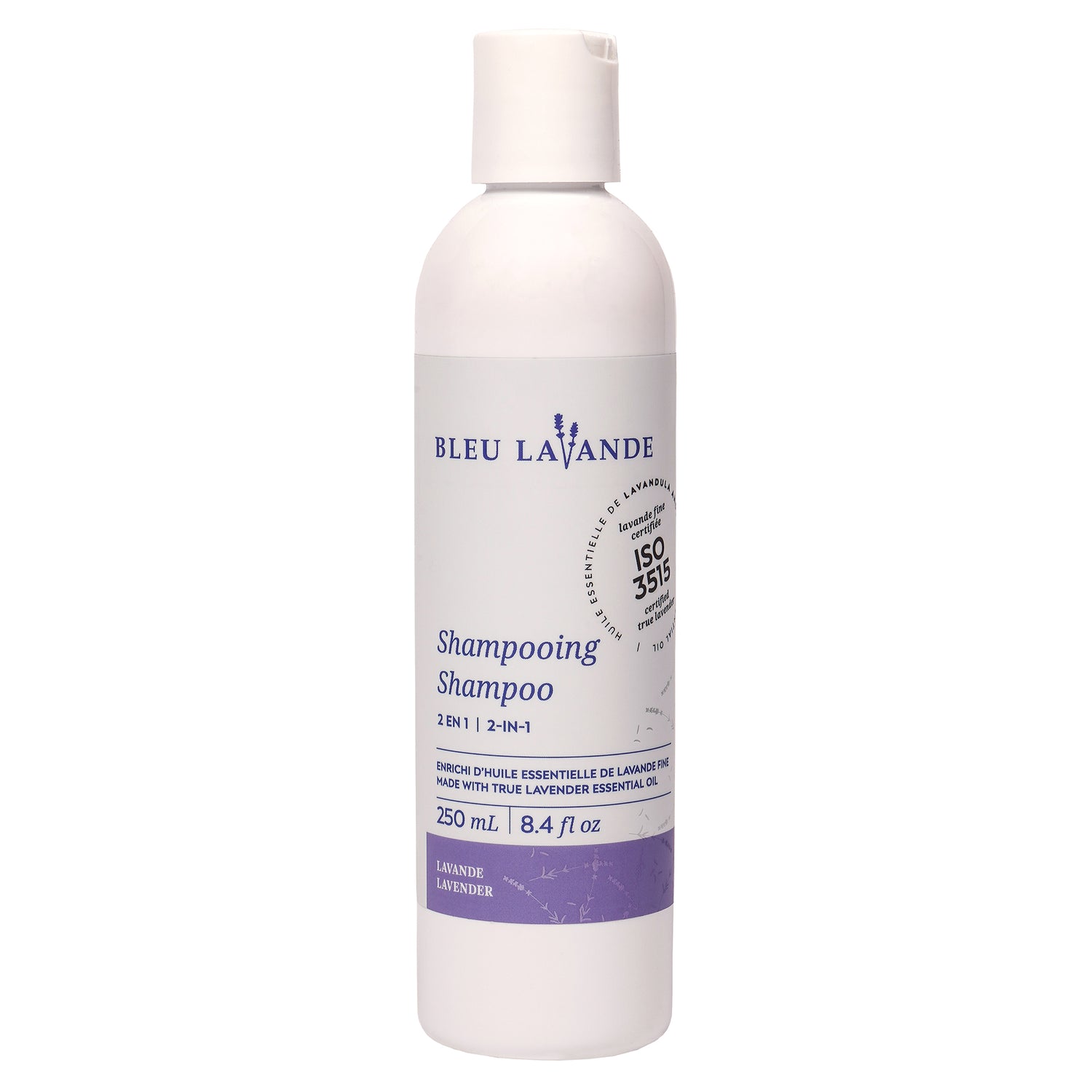 BLEU LAVANDE - Shampooing hydratant naturel 2 en 1 Lavande - Soins cheveux | Samara & Co