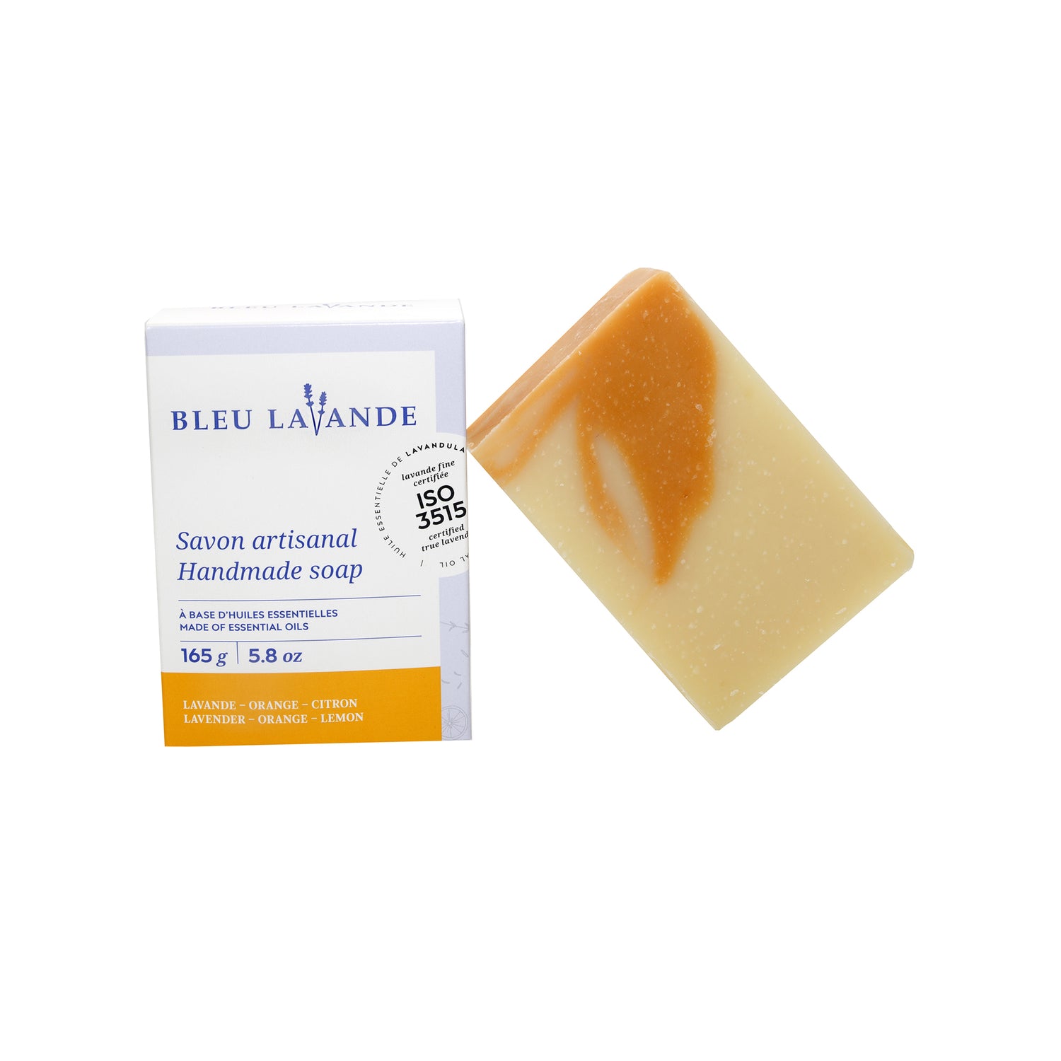 BLEU LAVANDE - Savon artisanal naturel Lavande-Agrumes - Soins corps | Samara & Co