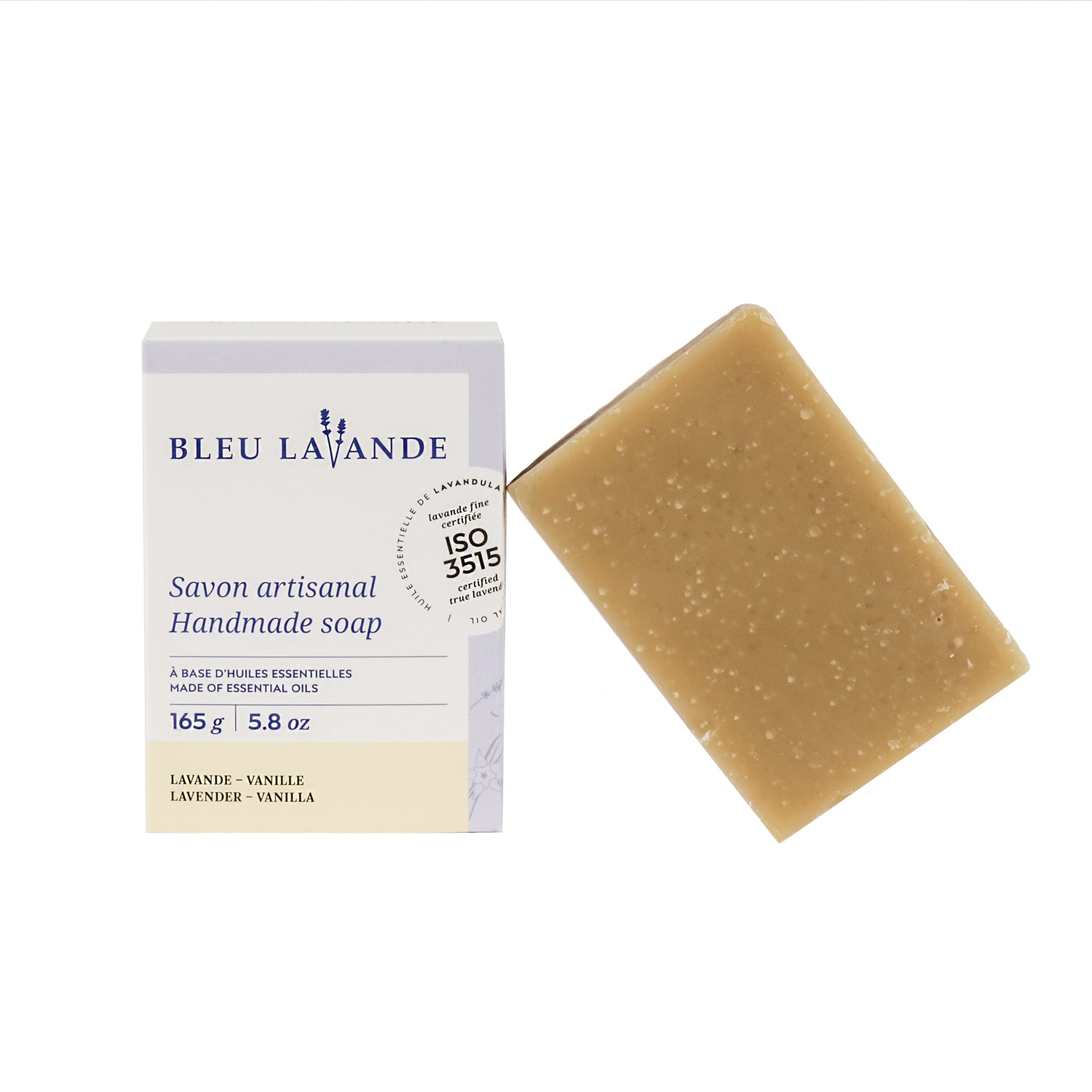 BLEU LAVANDE - Savon artisanal naturel Lavande-Vanille - Soins corps | Samara & Co
