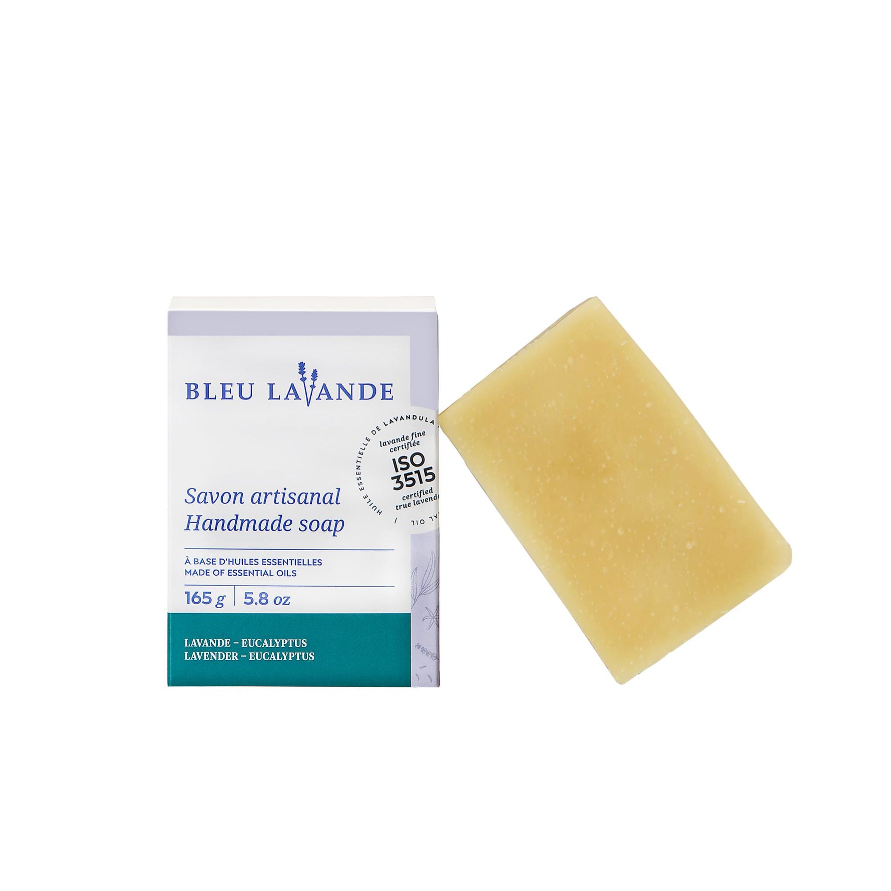 BLEU LAVANDE - Savon artisanal naturel Lavande-Eucalyptus - Soins corps | Samara & Co
