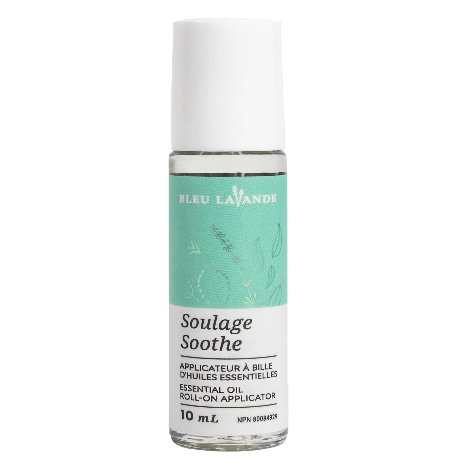 BLEU LAVANDE - Huiles essentielles de lavande et menthe poivrée avec Applicateur à bille - Apaisant - Huile | Samara & Co