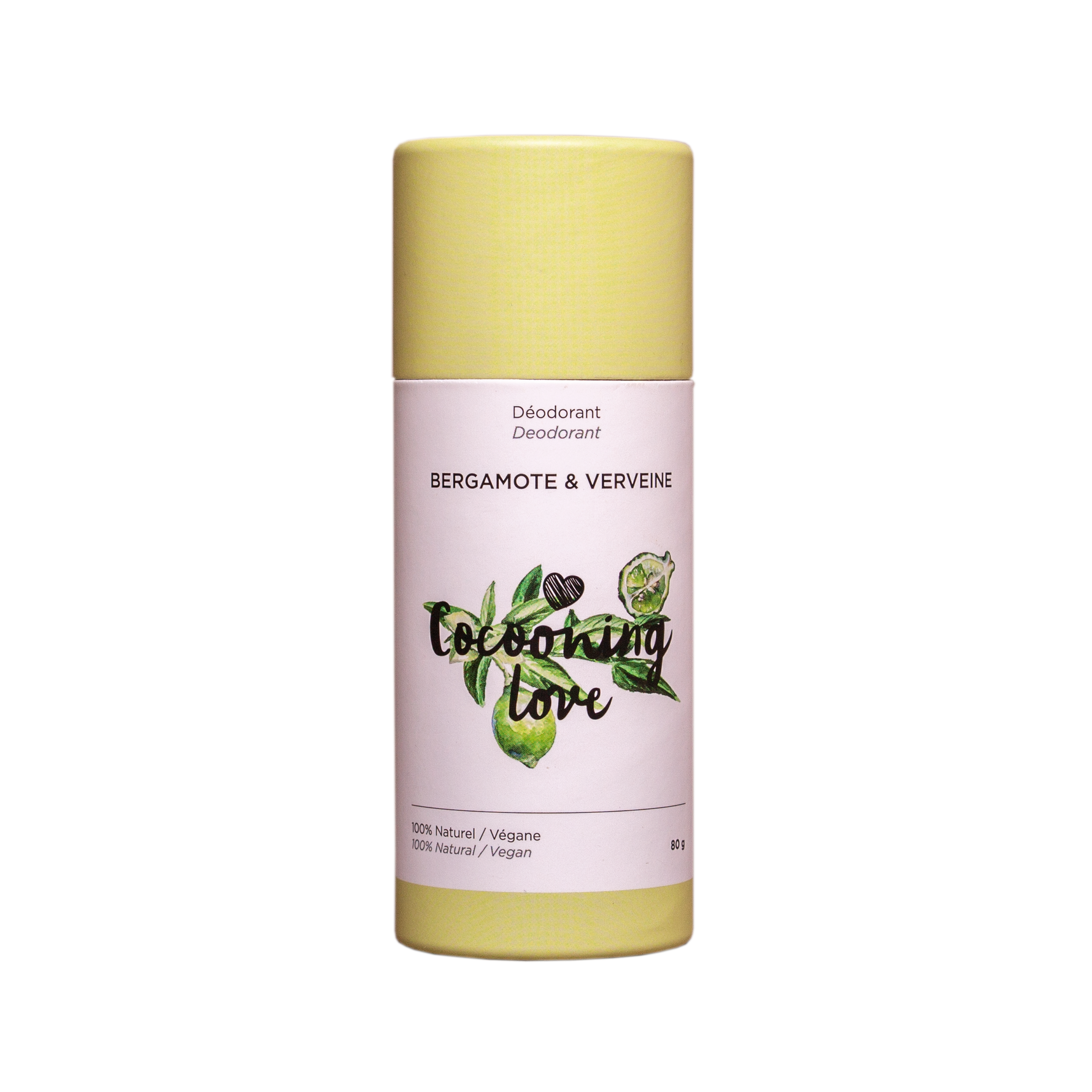COCOONING LOVE - Déodorant végane Bergamote & Verveine - Contenant en carton Recyclable - Déodorant | Samara & Co