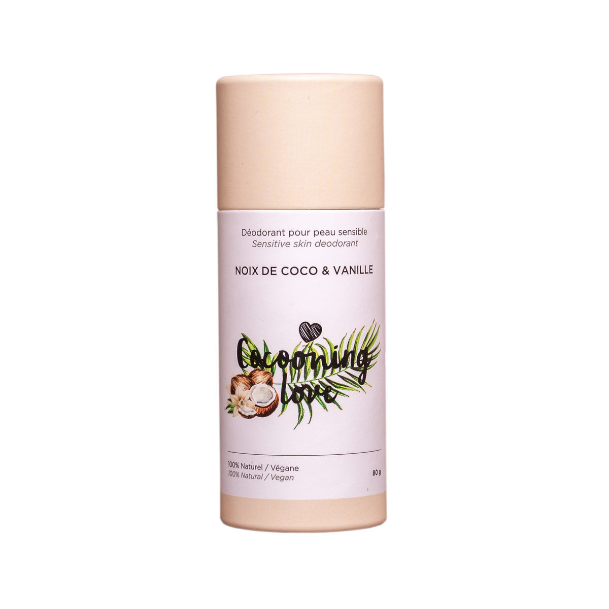 COCOONING LOVE - Déodorant végane  Coconut & Vanille - Contenant en carton Recyclable - Déodorant | Samara & Co