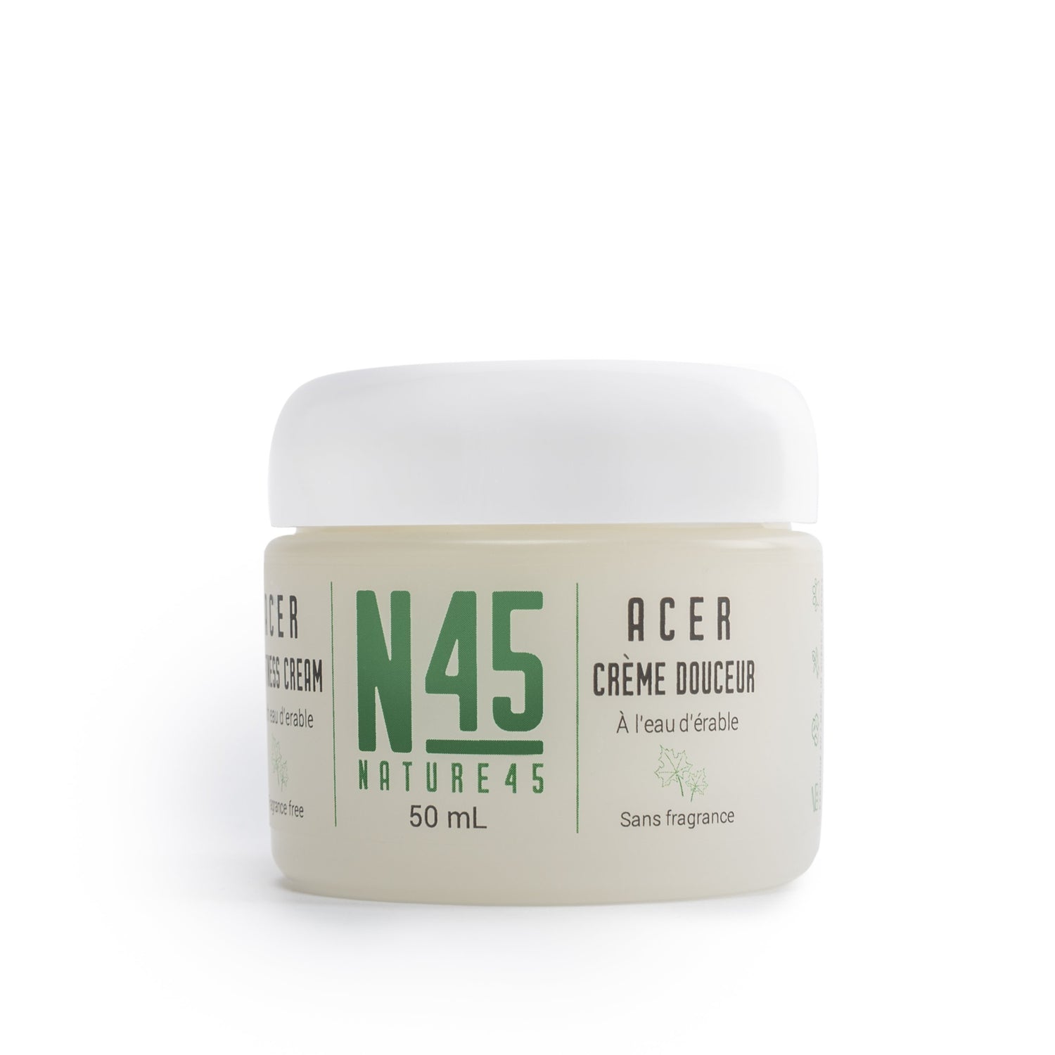NATURE45 - ACER Crème douceur à l'eau d'érable - Jour et Nuit