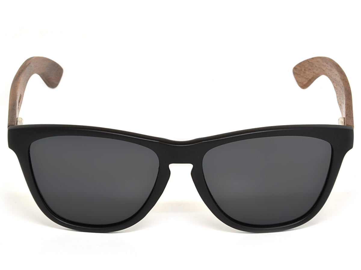 GOWOOD - Arizona - Lunettes de soleil classique en bois de noyer avec verres noir polarisés - Lunettes de soleil | Samara & Co