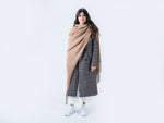 ABBOTT - Grande Écharpe en laine d'alpaga - Caramel - Accessoires | Samara & Co