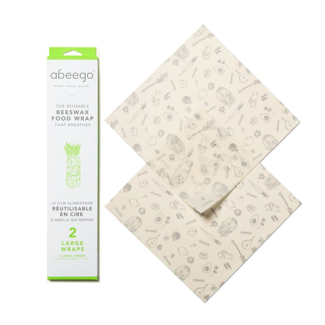 ABEEGO - Emballage alimentaire biodégradable - 2 grands - Accessoires Maison | Samara & Co